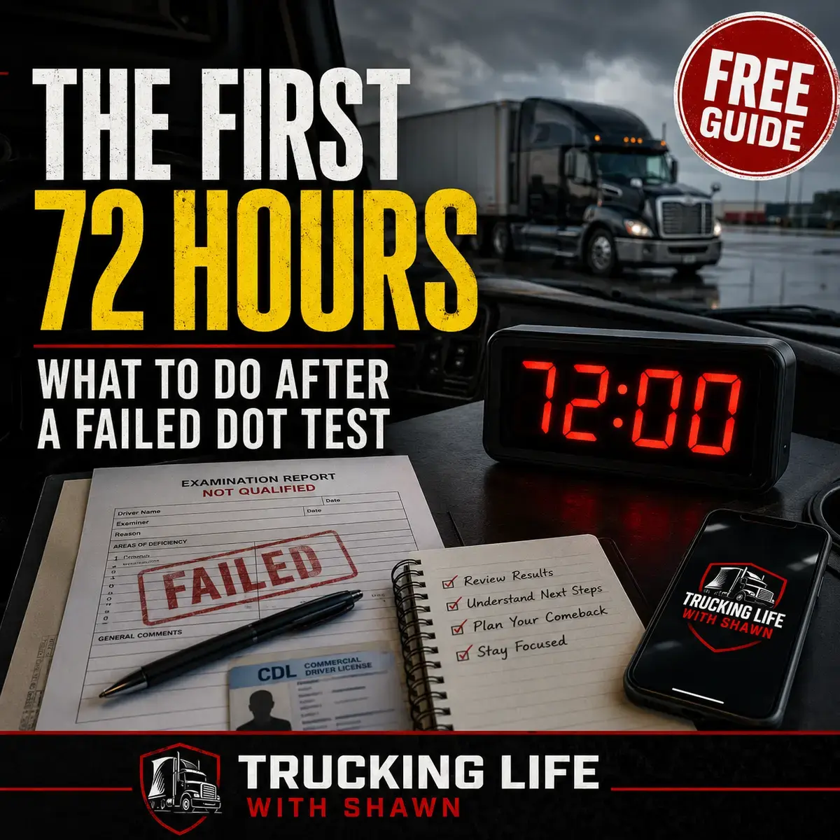 The First 72 Hours — What to Do If You Fail a DOT Test