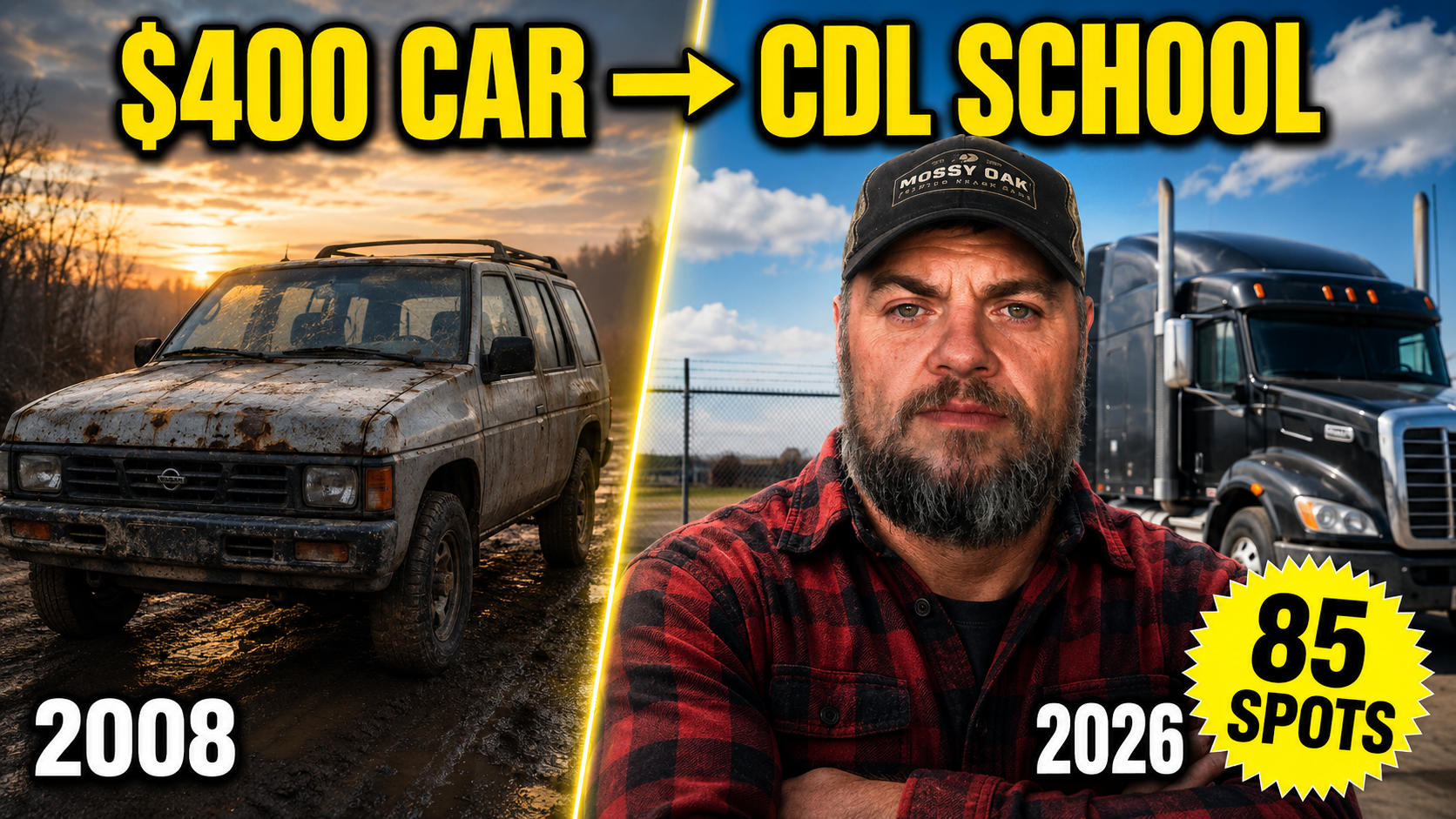 From a $400 car in 2008 to a CDL school in 2026 — 85 founding spots